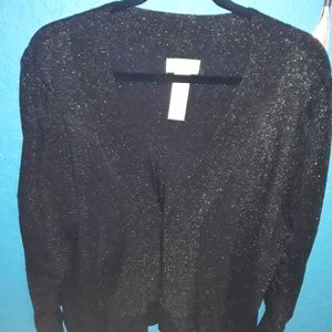 Brown glitter cardigan